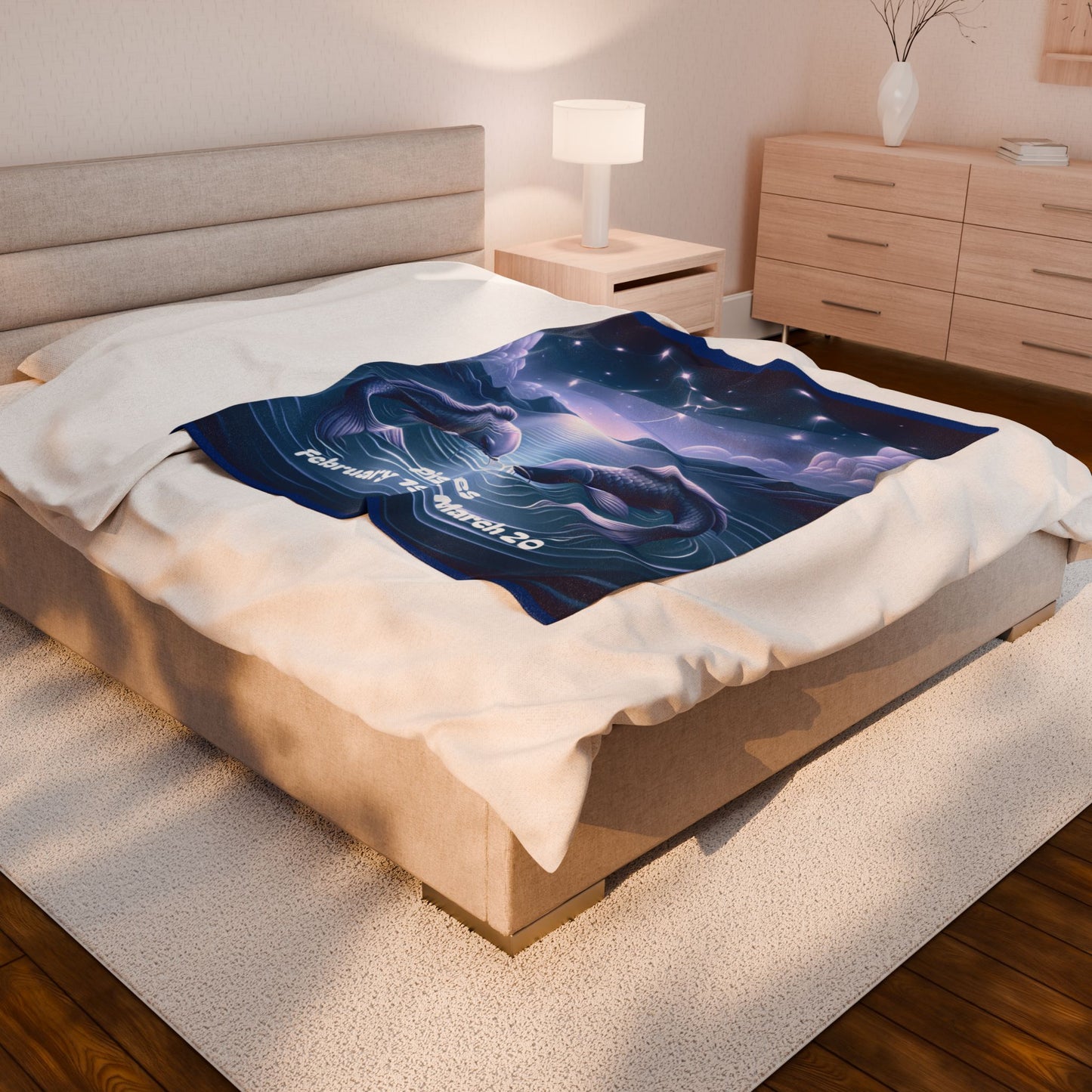 Pisces Velveteen Plush Blanket
