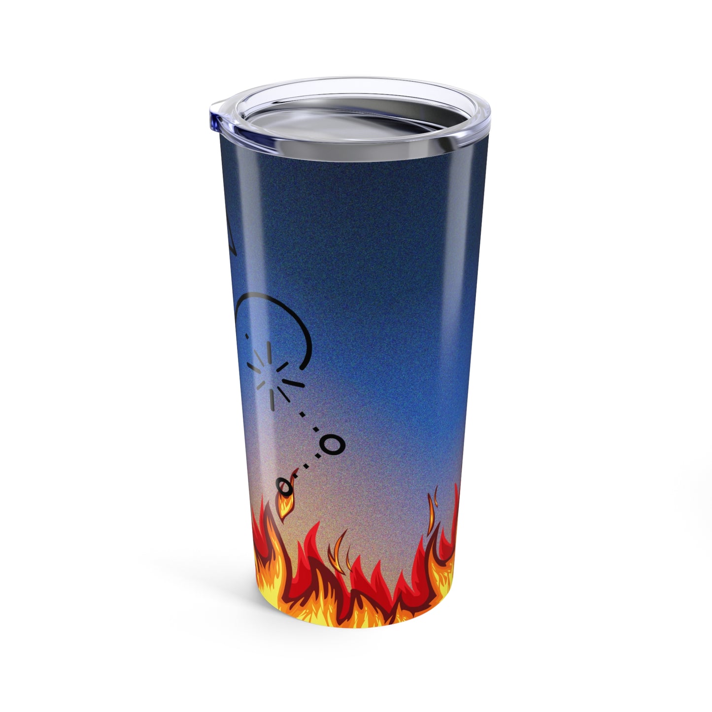 Aries Fiery Design 20oz Travel Tumbler -