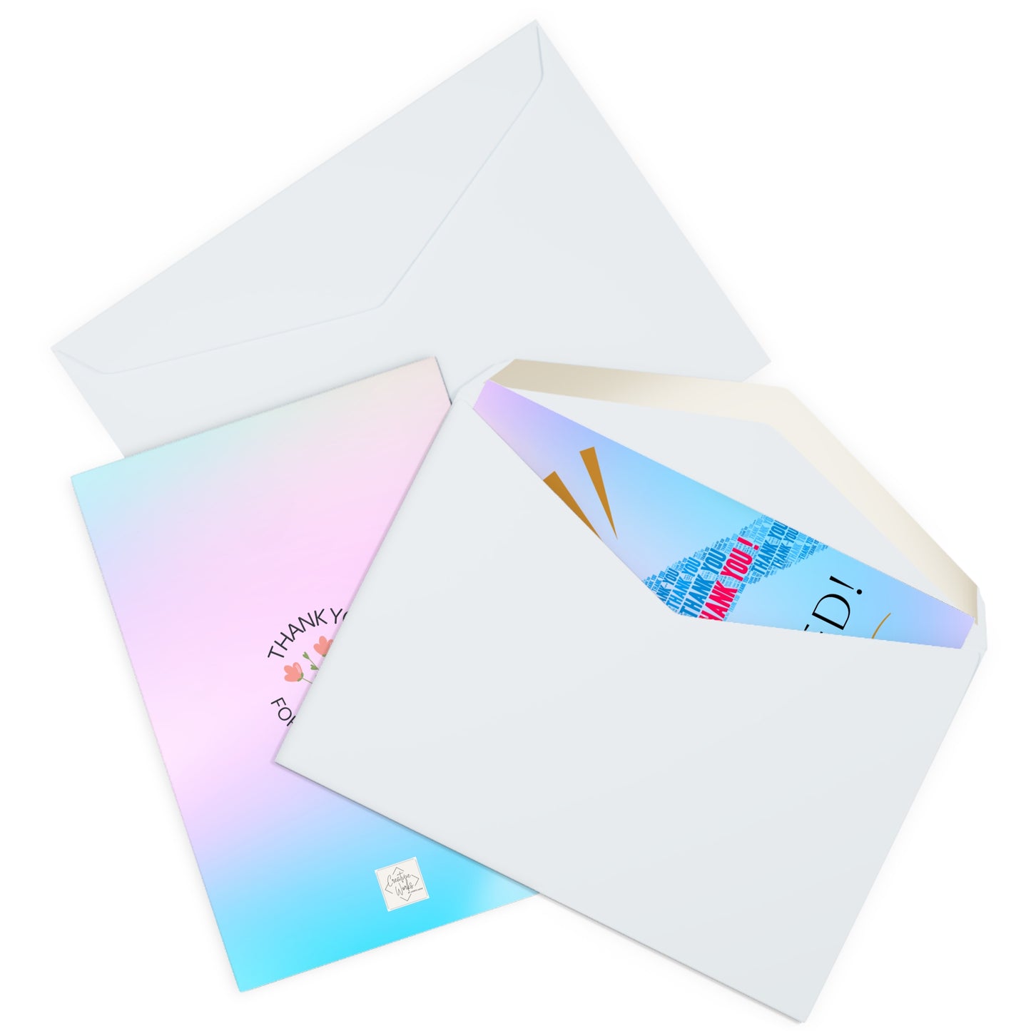 Thank You Greeting Cards - 5 Pack of Appreciation Cards for All Occasions