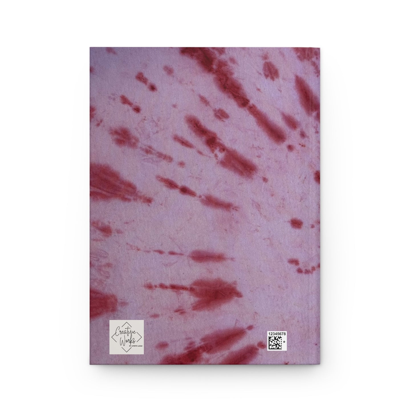 Crimson & Cream -Tie-Dye Hardcover Journal