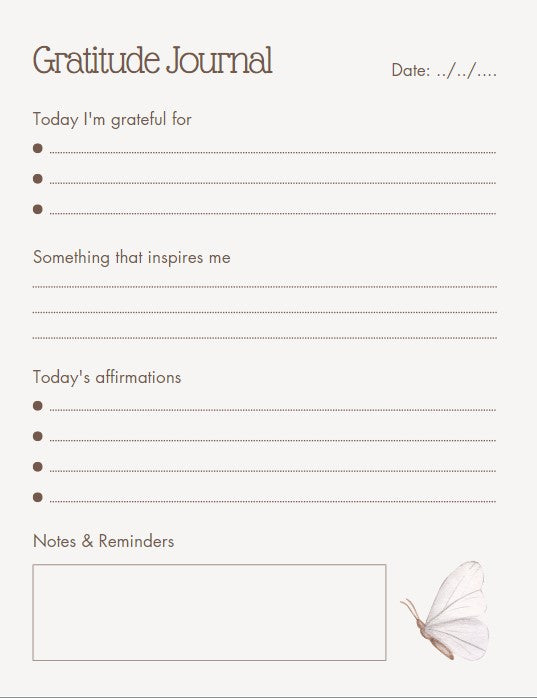 Daily Gratitude Journal