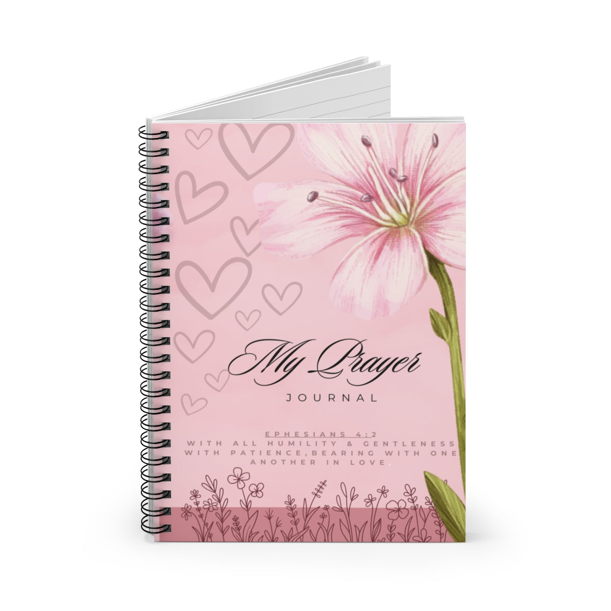 Butterfly/ Pink Flower Prayer Journal/ Notebook