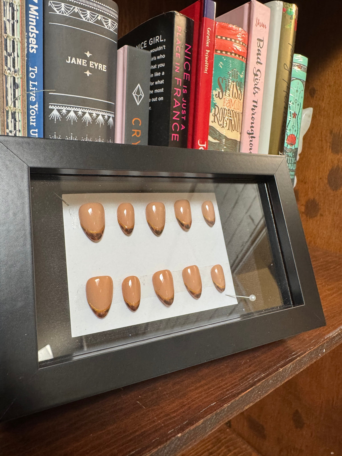 Tortoise Shell Luxe -Handmade French Tip Press-On Nails
