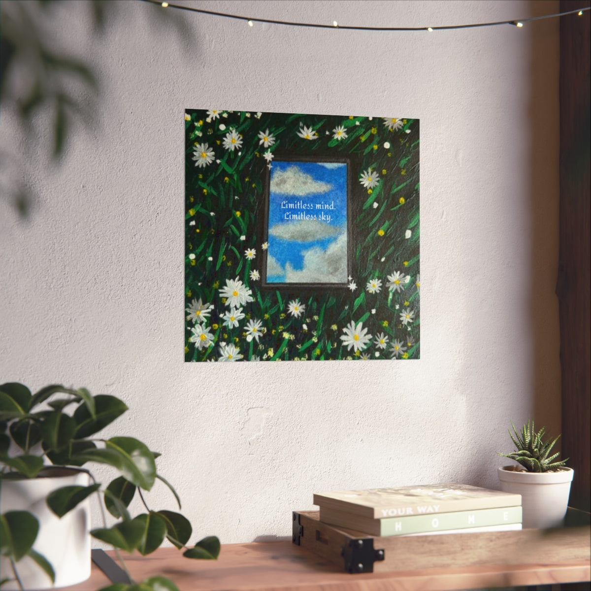 Limitless Mind, Limitless Sky Floral Fine Art Poster