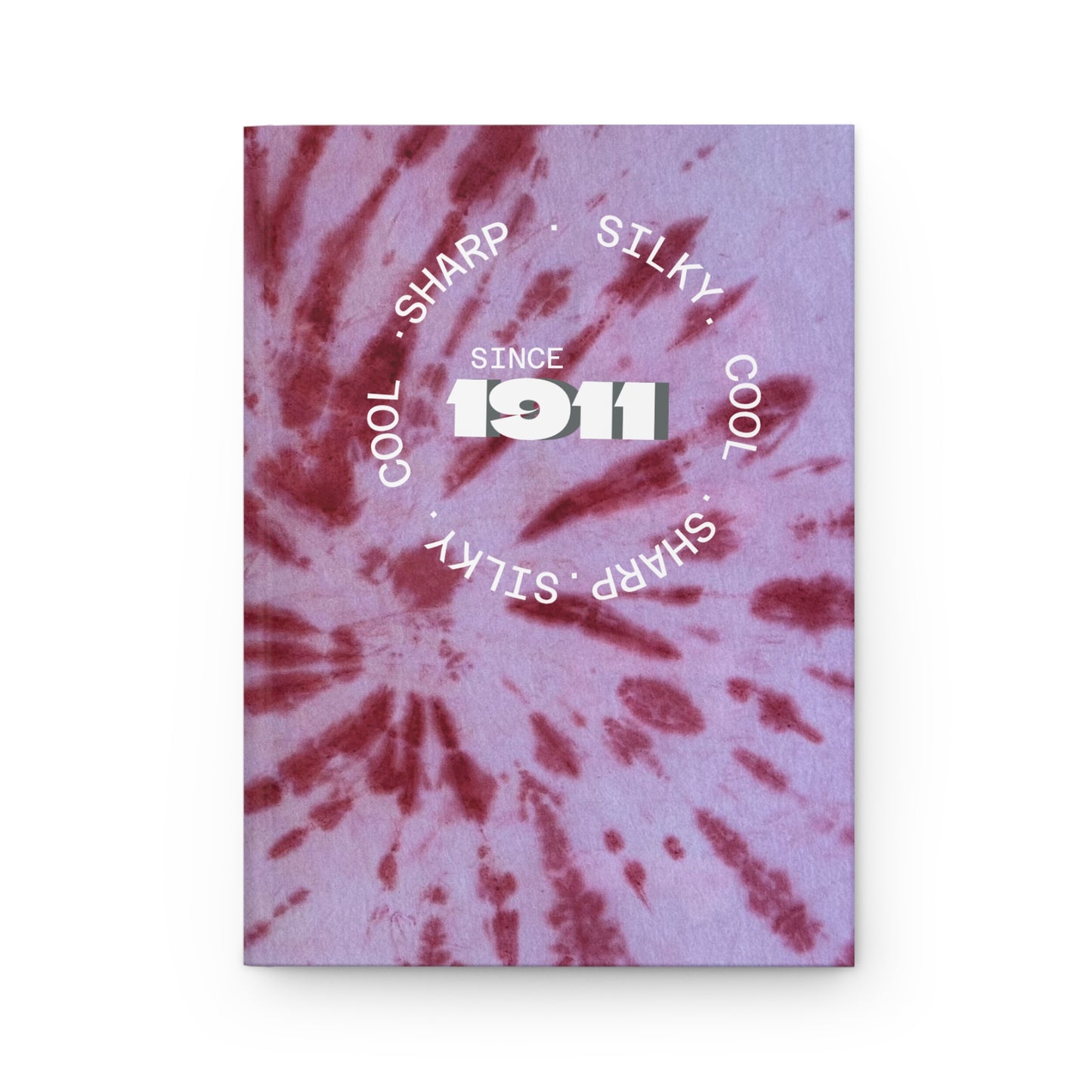 Crimson & Cream -Tie-Dye Hardcover Journal
