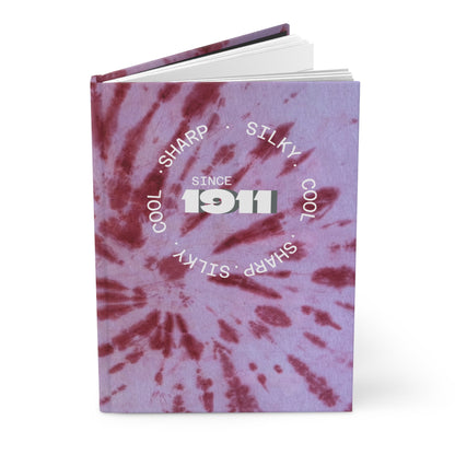 Crimson & Cream -Tie-Dye Hardcover Journal