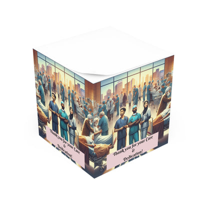 Thank You Note Cube for Healthcare Heroes
