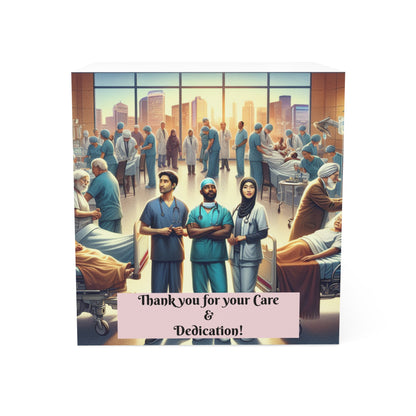 Thank You Note Cube for Healthcare Heroes