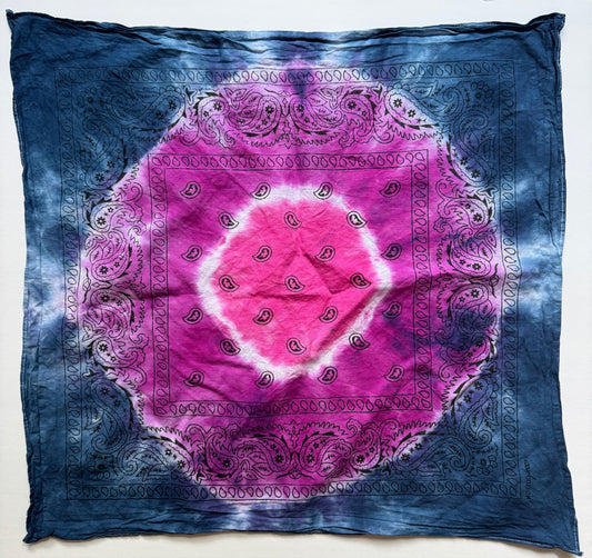 Hand Tie-Dyed Bandana – Color Your Crown, Your Way