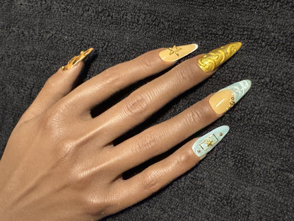 Golden Wild Press-On Set
