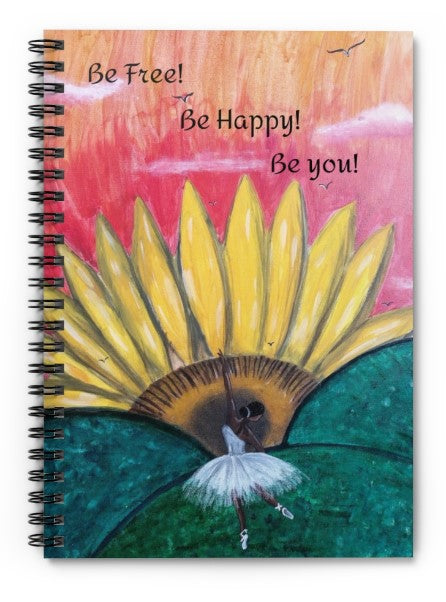 " Inspirational Dance" Spiral Notebook