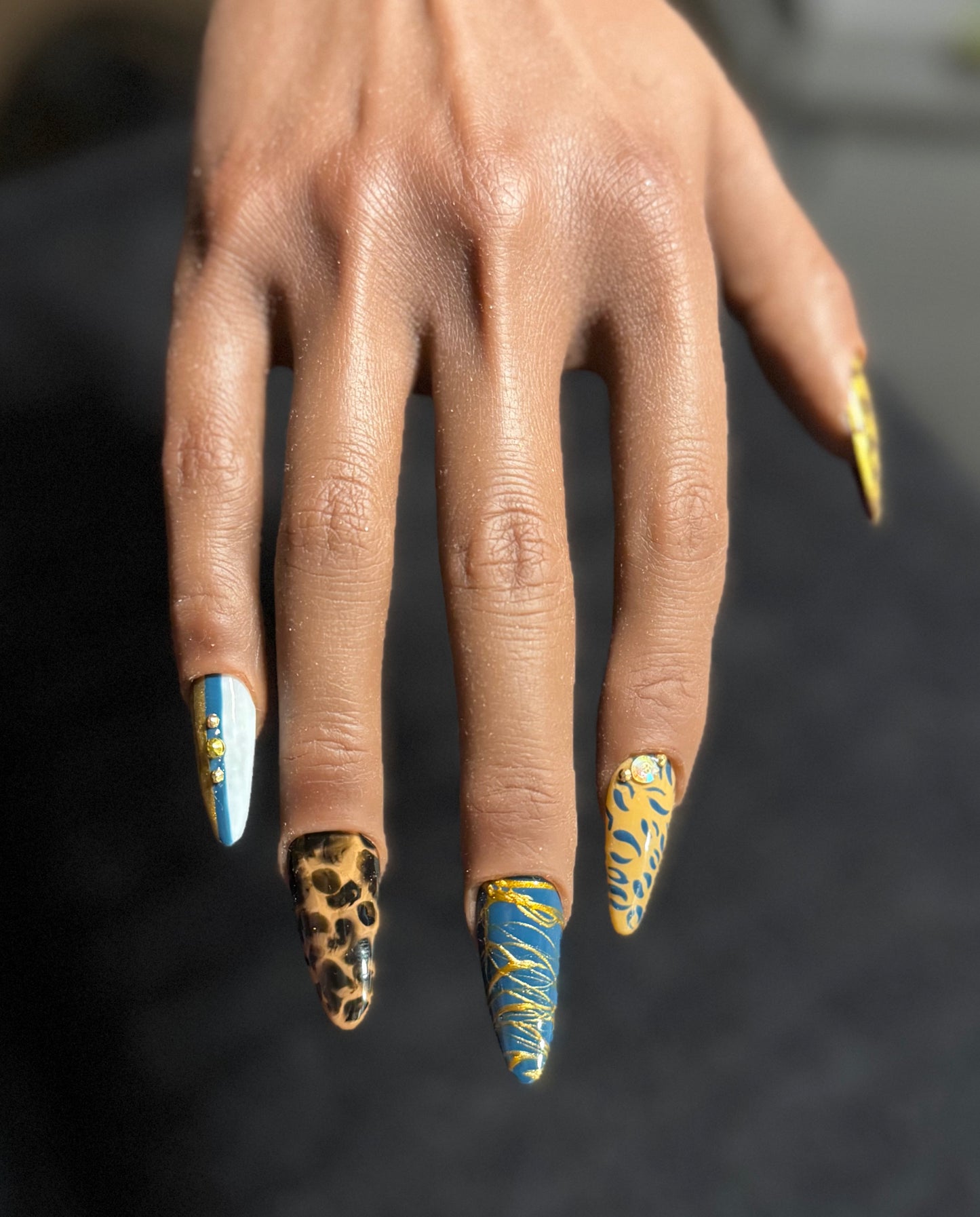 Golden Safari Fall Press-On Set