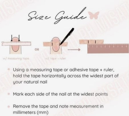 "Glam Red & Blue" Press On Nails