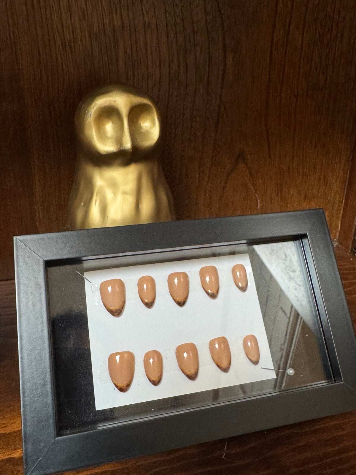 Tortoise Shell Luxe -Handmade French Tip Press-On Nails